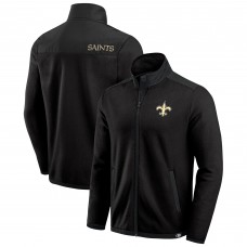Кофта на молнии New Orleans Saints Darius Rucker Collection by Fanatics Black Color Block Polar Fleece