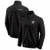 Кофта на молнии New Orleans Saints Darius Rucker Collection by Fanatics Black Color Block Polar Fleece