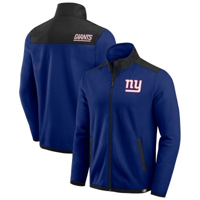 New York Giants Darius Rucker Collection by Fanatics Royal Color Block Polar Fleece Full-Zip Jacket