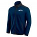Seattle Seahawks Darius Rucker Collection by Fanatics College Navy Color Block Polar Fleece Full-Zip Jacket