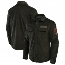 Chicago Bears Darius Rucker Collection by Fanatics Dark Green Corduroy Full-Button Shacket