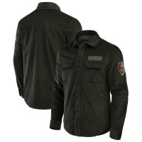 Cincinnati Bengals Darius Rucker Collection by Fanatics Dark Green Corduroy Full-Button Shacket