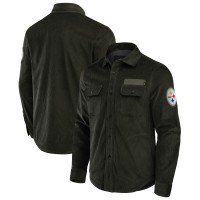 Pittsburgh Steelers Darius Rucker Collection by Fanatics Dark Green Corduroy Full-Button Shacket