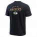 Футболка Green Bay Packers Darius Rucker Collection by Fanatics Black Washed Henley
