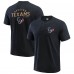 Футболка Houston Texans Darius Rucker Collection by Fanatics Black Washed Henley