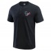 Футболка Houston Texans Darius Rucker Collection by Fanatics Black Washed Henley