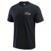 Футболка Baltimore Ravens Darius Rucker Collection by Washed Henley - Black