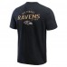 Футболка Baltimore Ravens Darius Rucker Collection by Washed Henley - Black