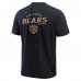 Футболка Chicago Bears Darius Rucker Collection by Fanatics Black Washed Henley