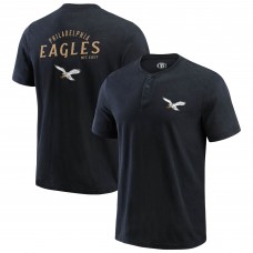 Футболка Philadelphia Eagles Darius Rucker Collection by Washed Henley - Black