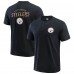 Pittsburgh Steelers Darius Rucker Collection by Fanatics Black Washed Henley T-Shirt