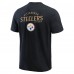 Pittsburgh Steelers Darius Rucker Collection by Fanatics Black Washed Henley T-Shirt