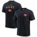 Футболка San Francisco 49ers Darius Rucker Collection by Washed Henley - Black