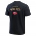 Футболка San Francisco 49ers Darius Rucker Collection by Washed Henley - Black
