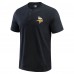 Футболка Minnesota Vikings Darius Rucker Collection by Washed Henley - Black