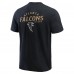 Футболка Atlanta Falcons Darius Rucker Collection by Fanatics Black Washed Henley