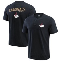 Arizona Cardinals Darius Rucker Collection by Fanatics Black Washed Henley T-Shirt