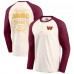 Футболка Washington Commanders Darius Rucker Collection by Raglan Henley - Cream/Burgundy