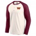 Футболка Washington Commanders Darius Rucker Collection by Raglan Henley - Cream/Burgundy