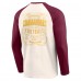 Футболка Washington Commanders Darius Rucker Collection by Raglan Henley - Cream/Burgundy