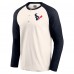 Футболка Houston Texans Darius Rucker Collection by Fanatics Cream/Navy Raglan Henley