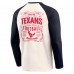 Футболка Houston Texans Darius Rucker Collection by Fanatics Cream/Navy Raglan Henley