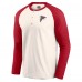 Футболка Atlanta Falcons Darius Rucker Collection by Fanatics Cream/Red Raglan Henley