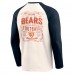 Футболка Chicago Bears Darius Rucker Collection by Fanatics Cream/Navy Raglan Henley