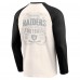 Las Vegas Raiders Darius Rucker Collection by Fanatics Cream/Black Raglan Henley T-Shirt