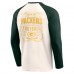 Футболка Green Bay Packers Darius Rucker Collection by Fanatics Cream/Green Raglan Henley