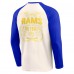 Los Angeles Rams Darius Rucker Collection by Fanatics Cream/Royal Raglan Henley T-Shirt