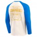 Los Angeles Chargers Darius Rucker Collection by Fanatics Cream/Powder Blue Raglan Henley T-Shirt