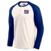 New York Giants Darius Rucker Collection by Fanatics Cream/Royal Raglan Henley T-Shirt