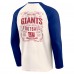 New York Giants Darius Rucker Collection by Fanatics Cream/Royal Raglan Henley T-Shirt