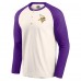 Футболка Minnesota Vikings Darius Rucker Collection by Raglan Henley - Cream/Purple