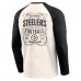 Pittsburgh Steelers Darius Rucker Collection by Fanatics Cream/Black Raglan Henley T-Shirt