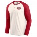 Футболка San Francisco 49ers Darius Rucker Collection by Raglan Henley - Cream/Scarlet