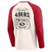 Футболка San Francisco 49ers Darius Rucker Collection by Raglan Henley - Cream/Scarlet