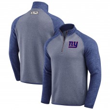 New York Giants Darius Rucker Collection by Fanatics Blue Tonal Quarter-Zip Jacket