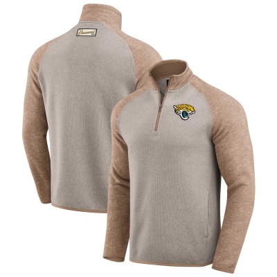 Jacksonville Jaguars Darius Rucker Collection by Fanatics Tan Tonal Quarter-Zip Jacket