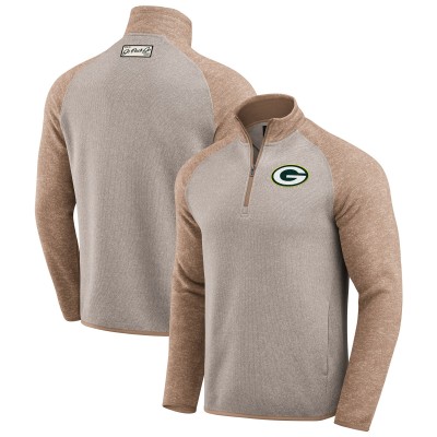 Кофта на короткой молнии Green Bay Packers Darius Rucker Collection by Fanatics Tan Tonal