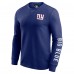 New York Giants Darius Rucker Collection by Fanatics Royal Washed Waffle-Knit Long Sleeve T-Shirt