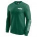 New York Jets Darius Rucker Collection by Fanatics Green Washed Waffle-Knit Long Sleeve T-Shirt