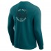 Футболка с длинным рукавом Philadelphia Eagles Darius Rucker Collection by Washed Waffle-Knit - Kelly Green