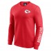 Kansas City Chiefs Darius Rucker Collection by Fanatics Red Washed Waffle-Knit Long Sleeve T-Shirt