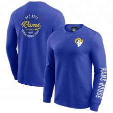 Los Angeles Rams Darius Rucker Collection by Fanatics Washed Waffle-Knit Long Sleeve T-Shirt - Royal Los Angeles Rams Darius Rucker Collection by Fanatics Washed Waffle-Knit Long Sleeve T-Shirt - Royal