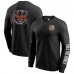 Cincinnati Bengals Darius Rucker Collection by Fanatics Black Washed Waffle-Knit Long Sleeve T-Shirt