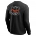 Cincinnati Bengals Darius Rucker Collection by Fanatics Black Washed Waffle-Knit Long Sleeve T-Shirt