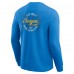Los Angeles Chargers Darius Rucker Collection by Fanatics Powder Blue Washed Waffle-Knit Long Sleeve T-Shirt