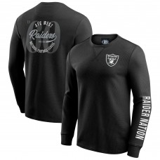 Las Vegas Raiders Darius Rucker Collection by Fanatics Black Washed Waffle-Knit Long Sleeve T-Shirt Las Vegas Raiders Darius Rucker Collection by Fanatics Black Washed Waffle-Knit Long Sleeve T-Shirt